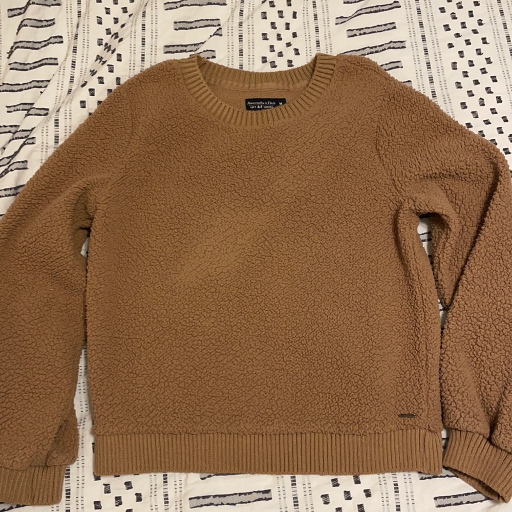 Abercrombie and Fitch Sherpa pullover sweatshirt.